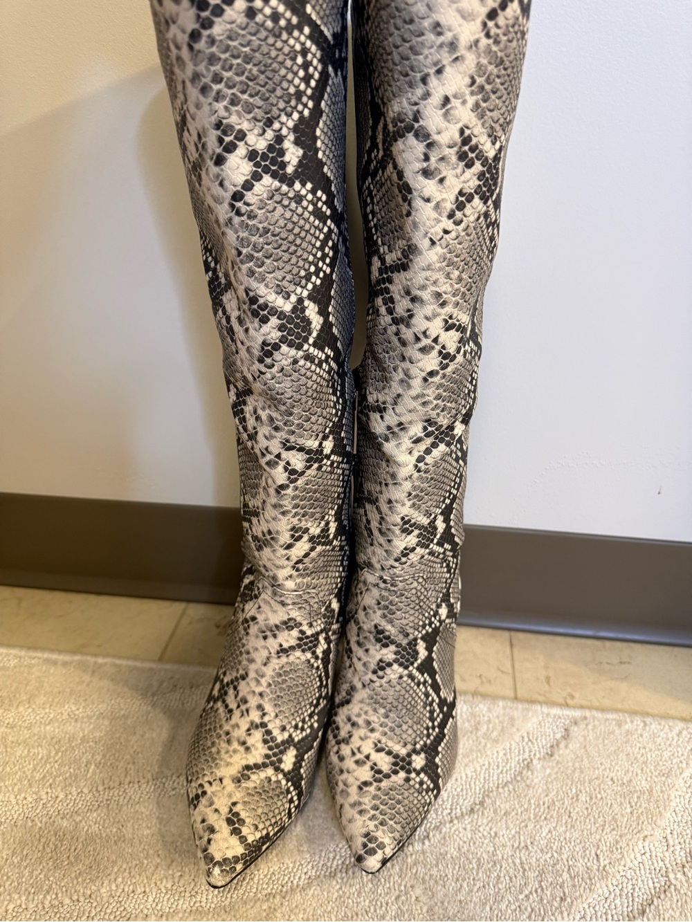 Snake Print boots